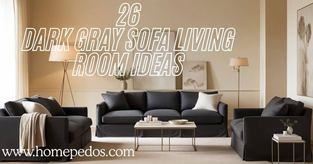 26 Dark Gray Sofa Living Room Ideas