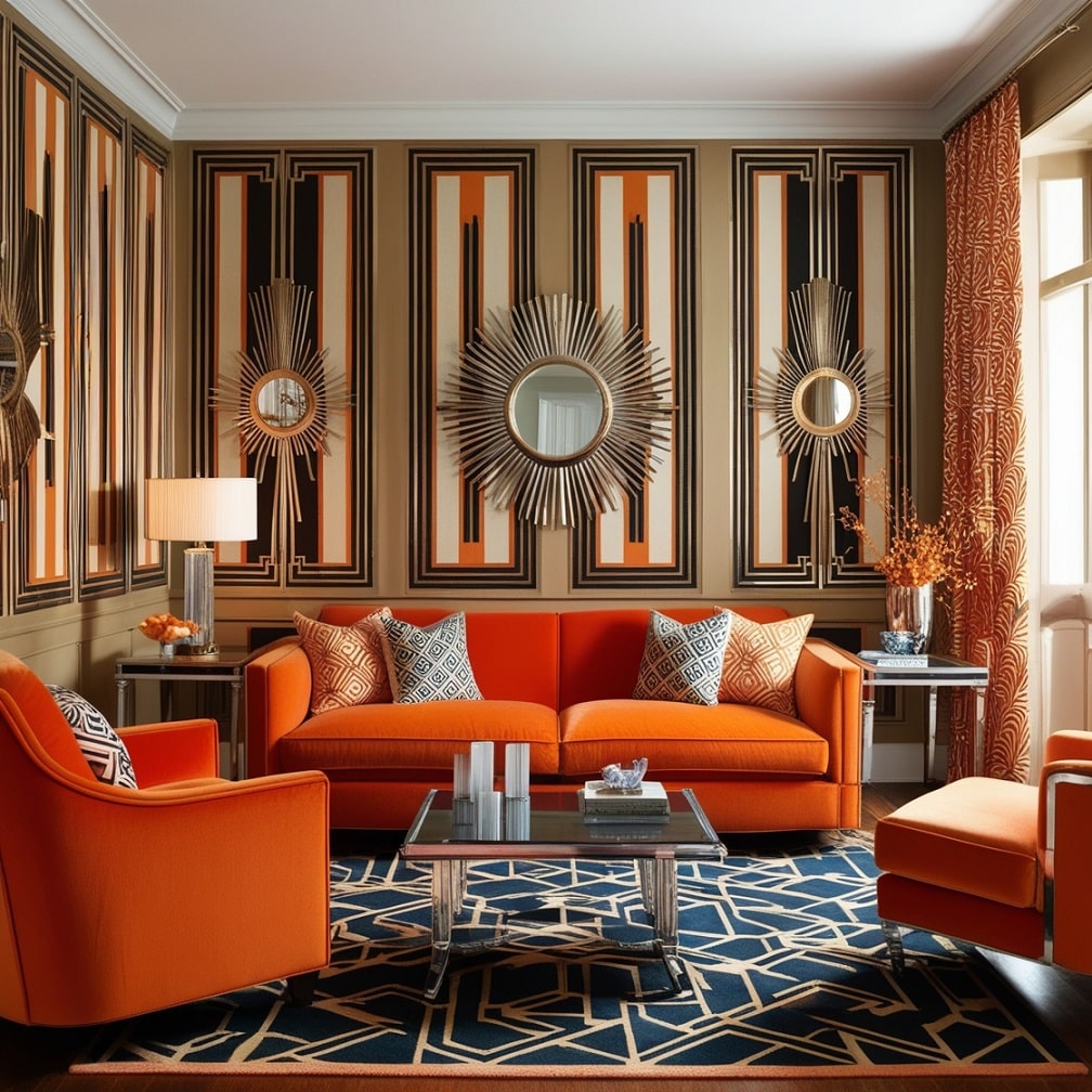 Art Deco Dreamscape Geometric Patterns and Luxe Finishes