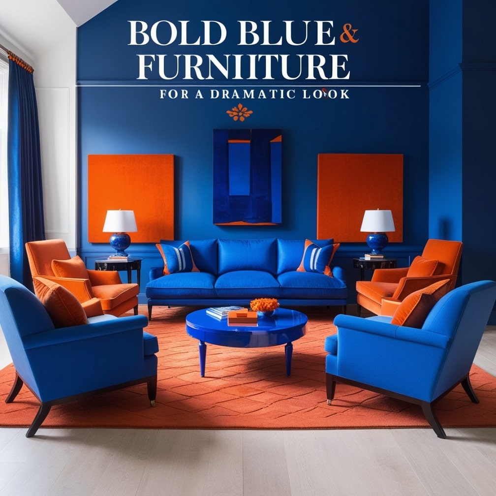 Bold Blue Furniture for a Dramatic Look