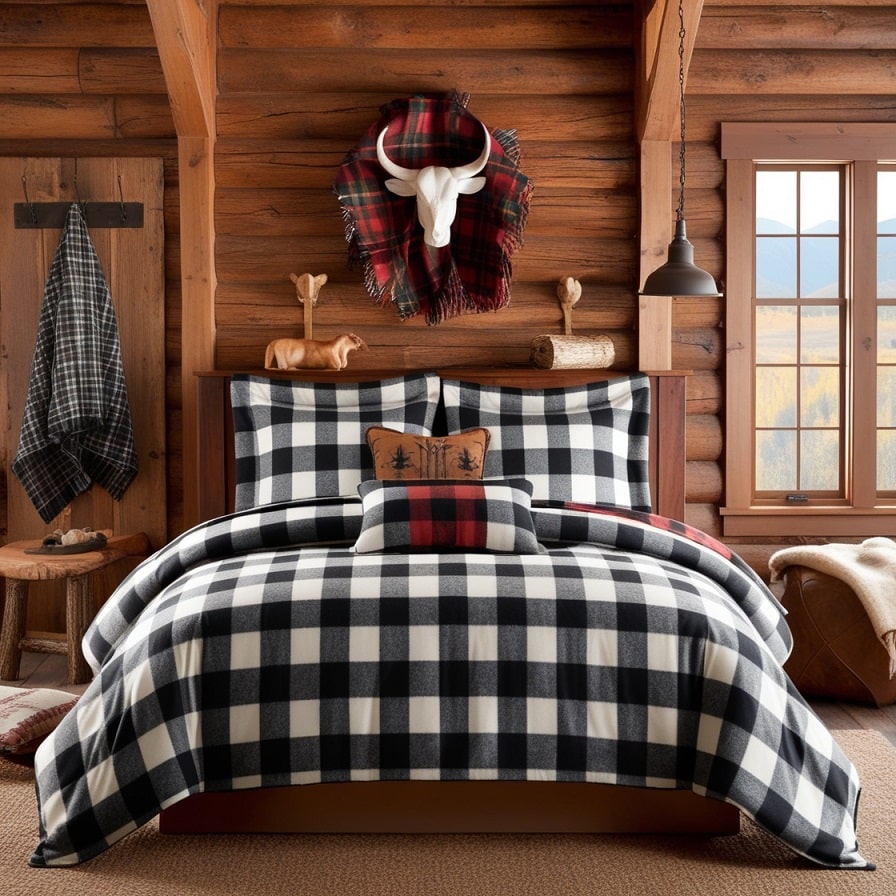 Buffalo Check Bedding for Cozy Cabin Vibes