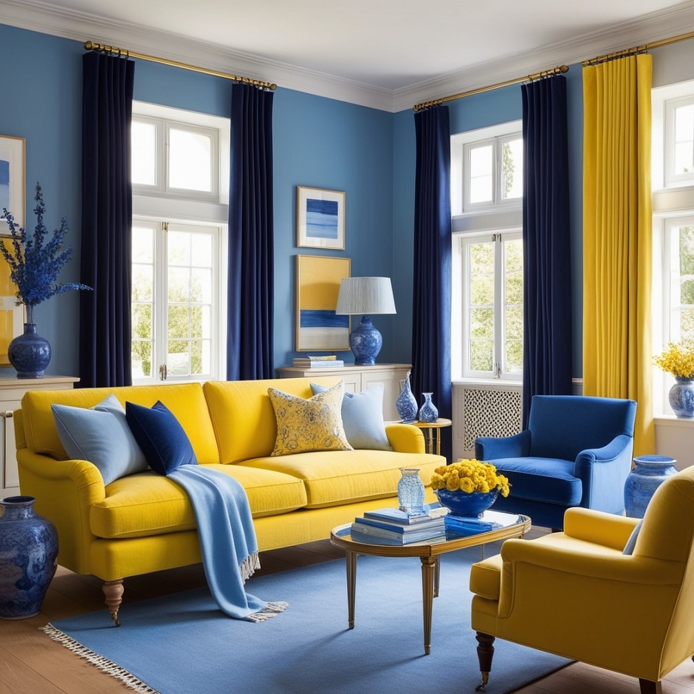 Classic Blue and Yellow