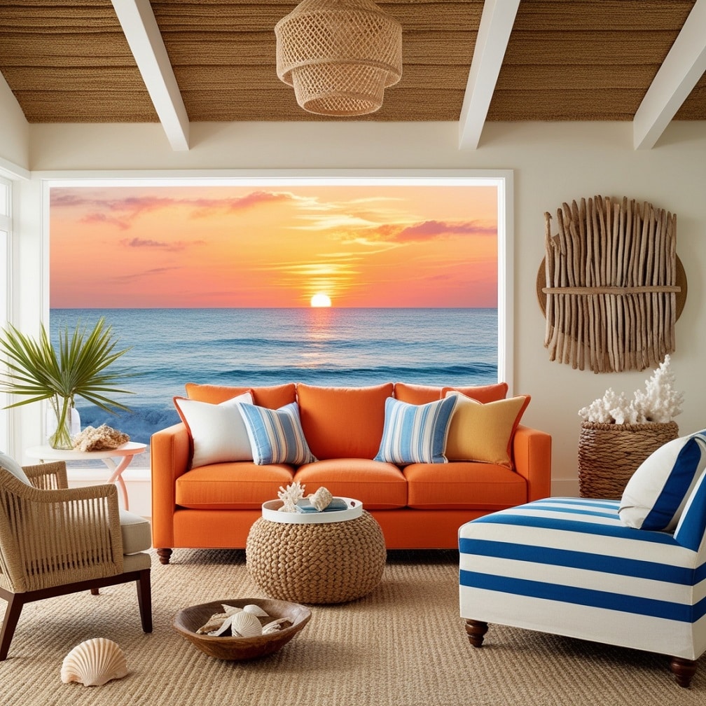 Coastal Cool Beach Vibes with a Sunset Twist