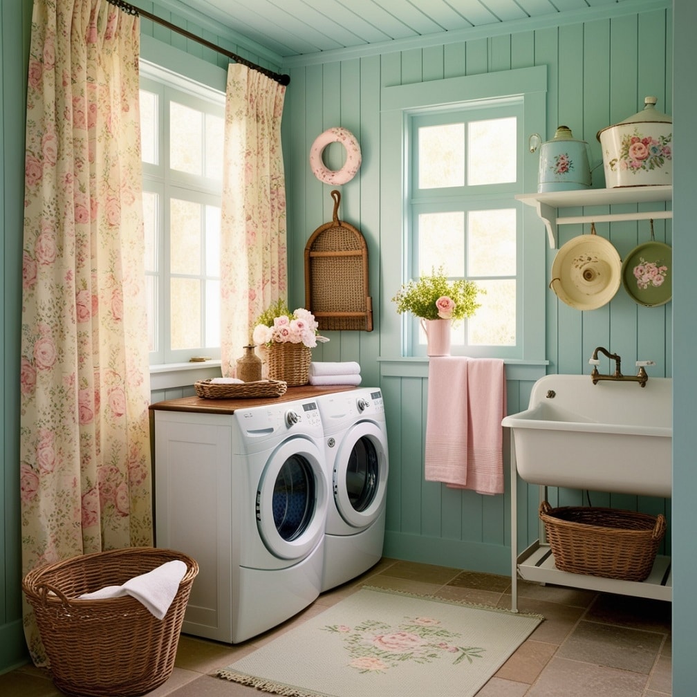 Cozy Cottage Laundry Corner