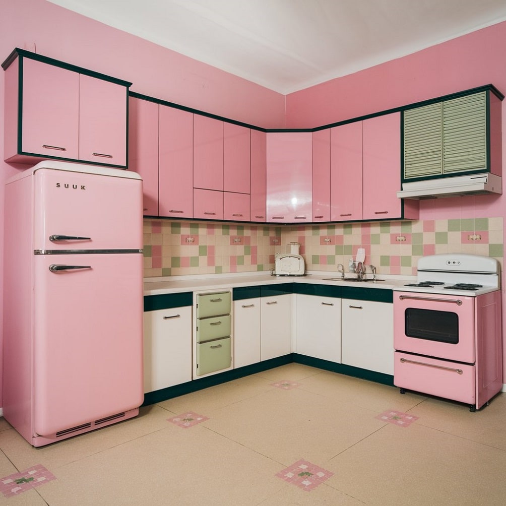 Dual-Tone Cabinets with Pink