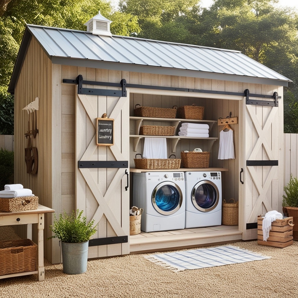 Farmhouse Fresh Repurposed Barn Laundry