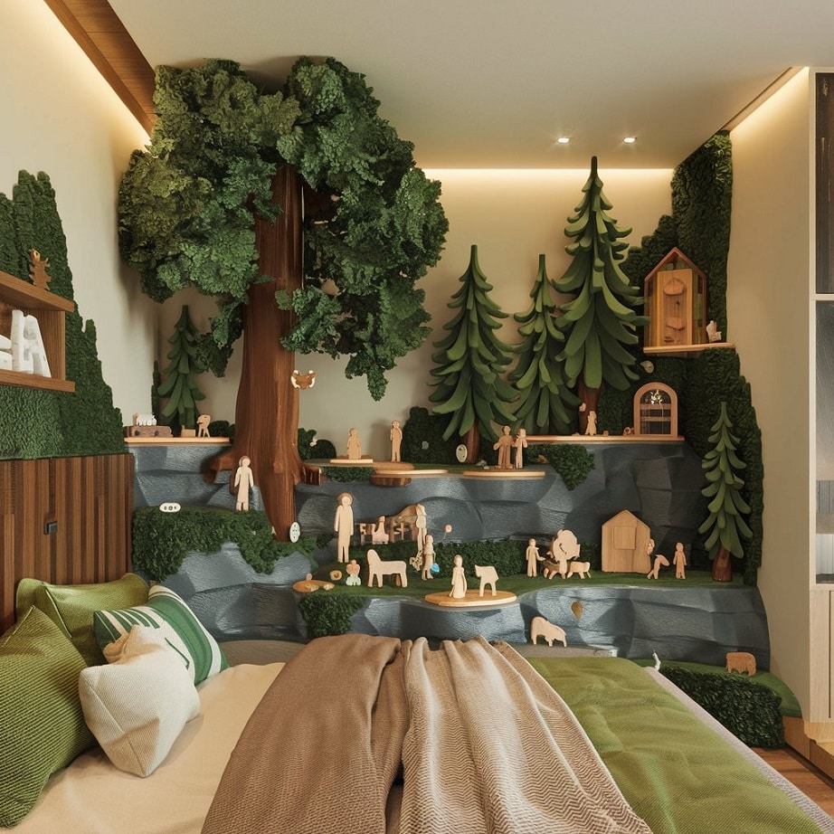 Interactive Woodland Ecosystem Diorama