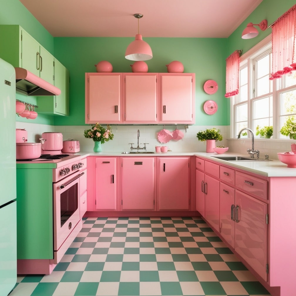 Mint and Pink Color Scheme