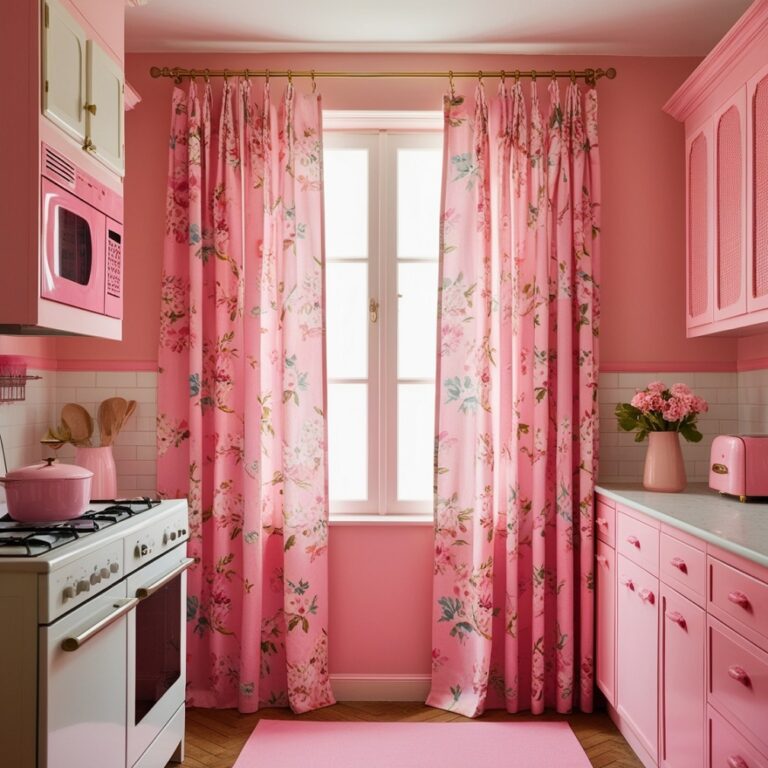 32 Retro Pink Kitchen Ideas for 2024 - Home Pedos