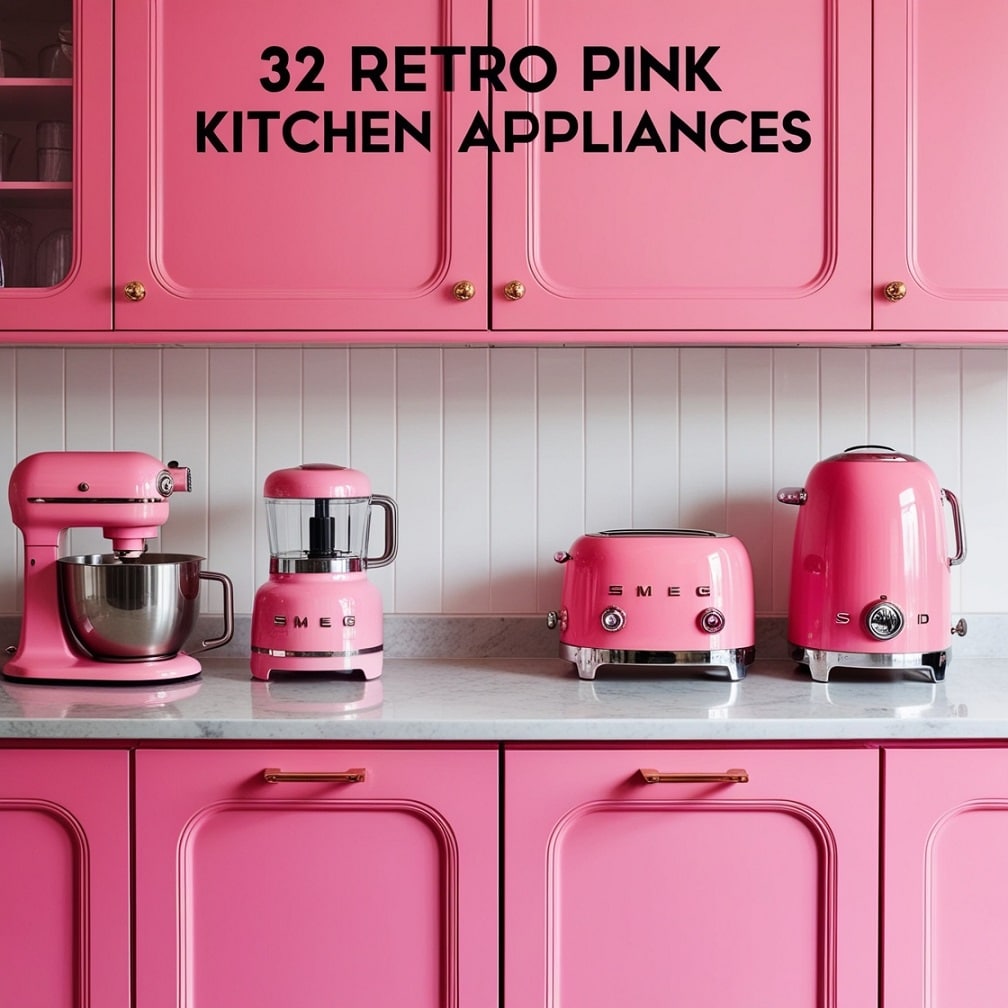 Pink Retro Appliances