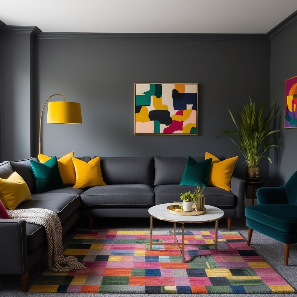 Pop of Color Bringing the Room to Life