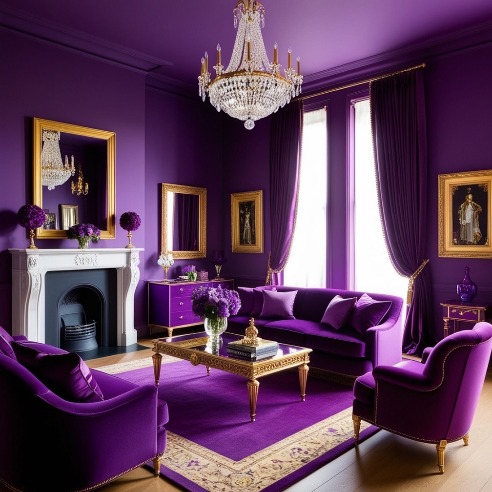 Regal Radiance A Royal Purple Masterpiece