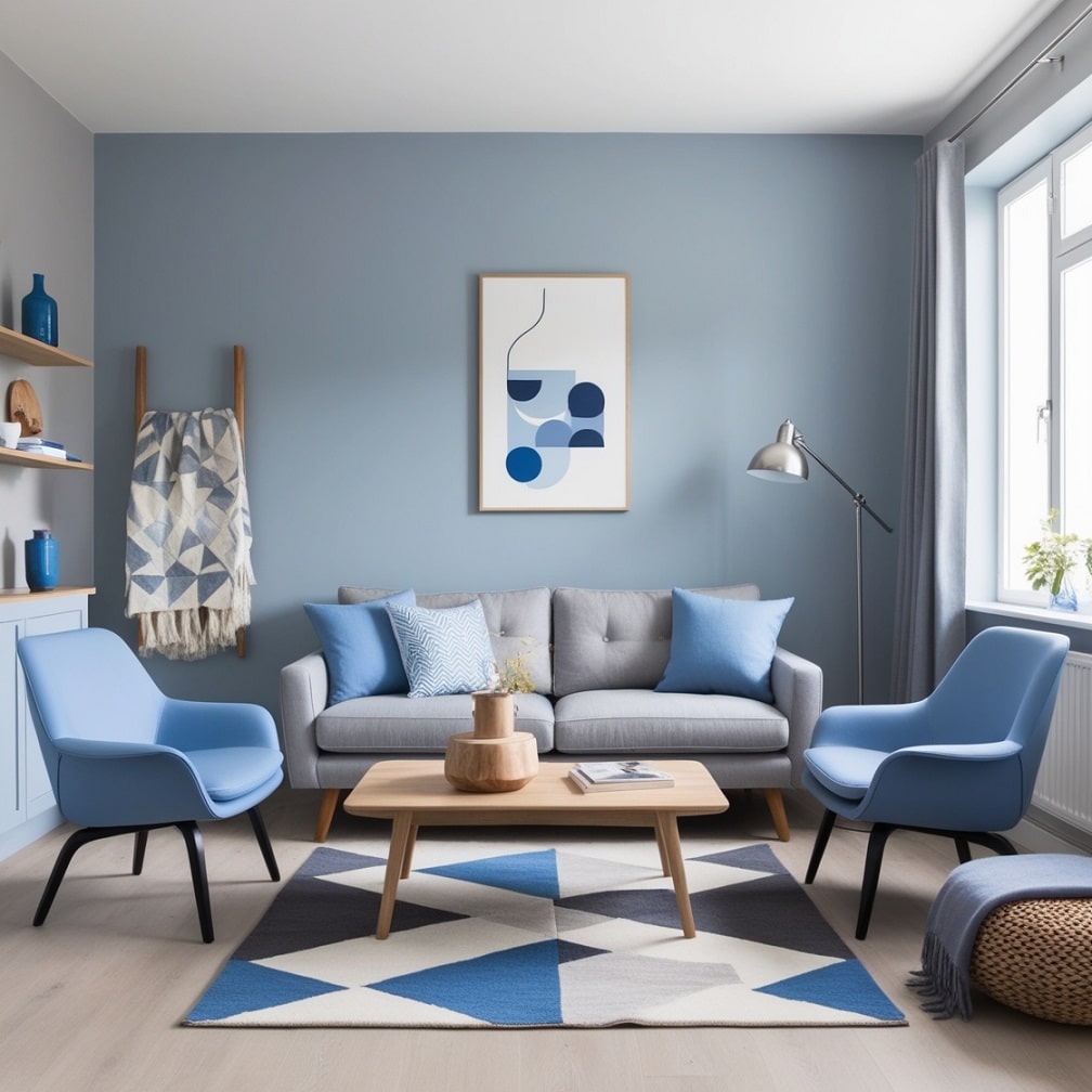 Scandinavian Simplicity with Light Blue and Gray Tones