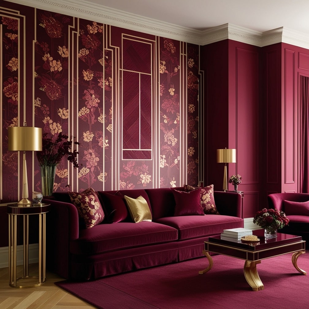 Statement Burgundy Wallpapers