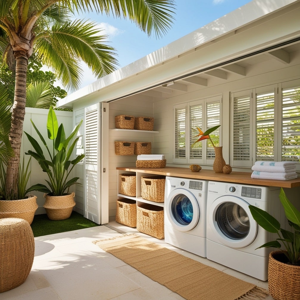 Tropical Paradise Breezy Beachside Laundry