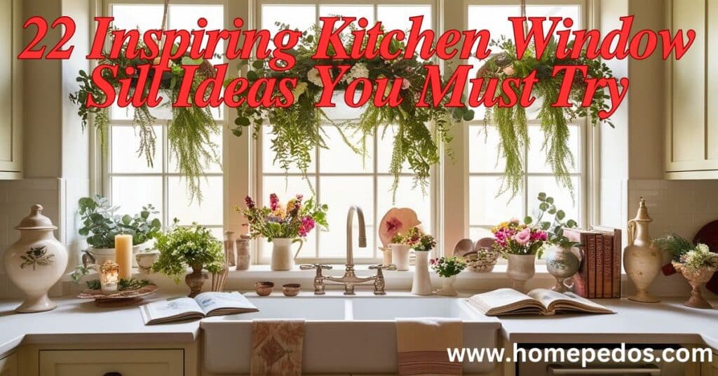 22 Inspiring Kitchen Window Sill Ideas You must try