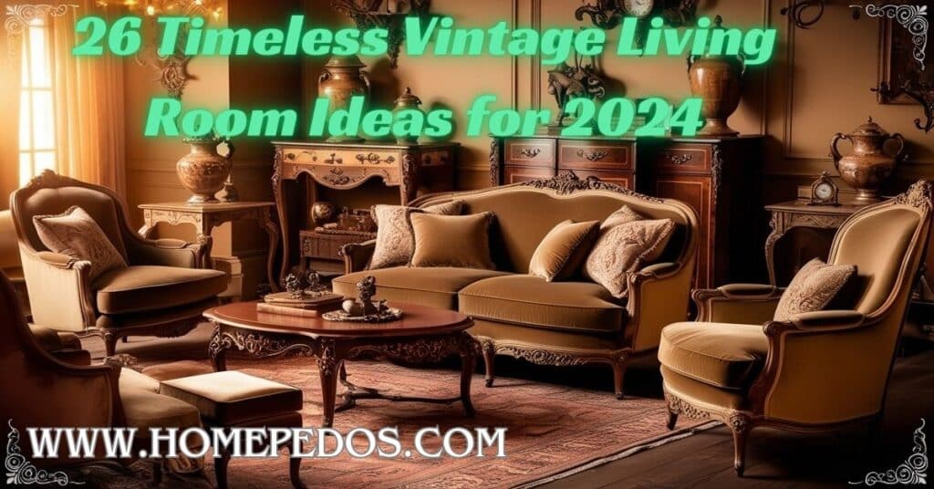 26 Timeless Vintage Living Room Ideas for 2024