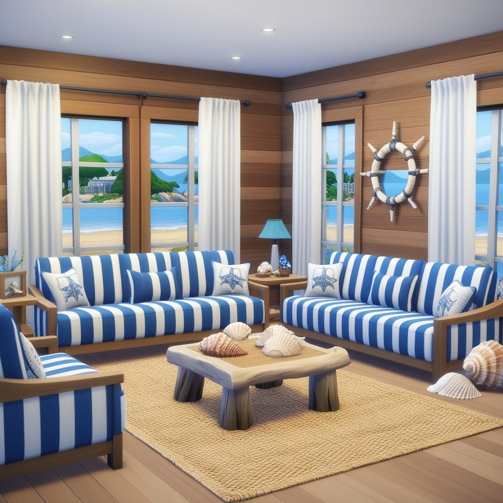 Coastal Retreat Living Room