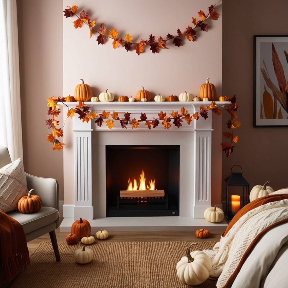 Cozy Autumn Fireplace