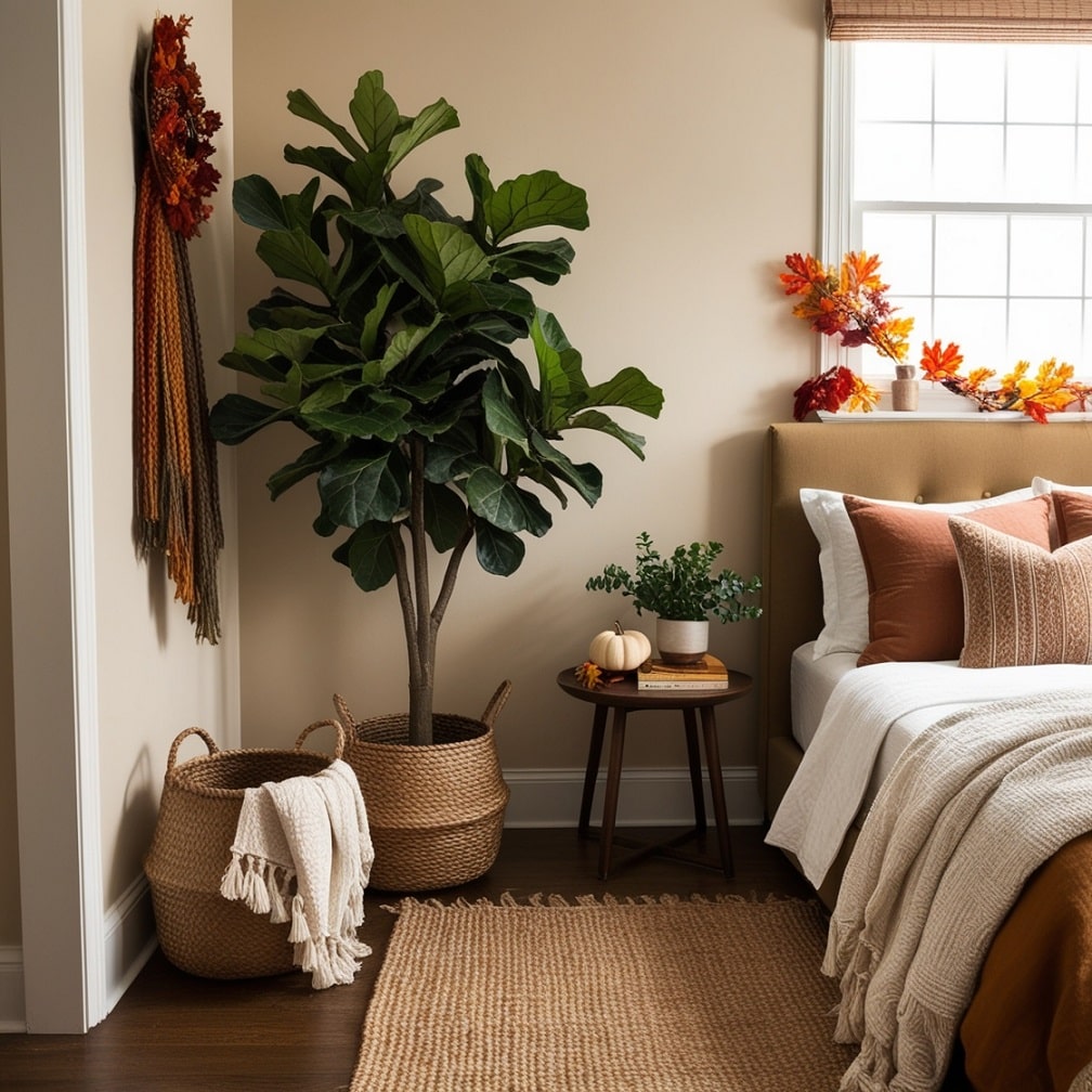 Cozy Corner with Fiddle-Leaf Fig