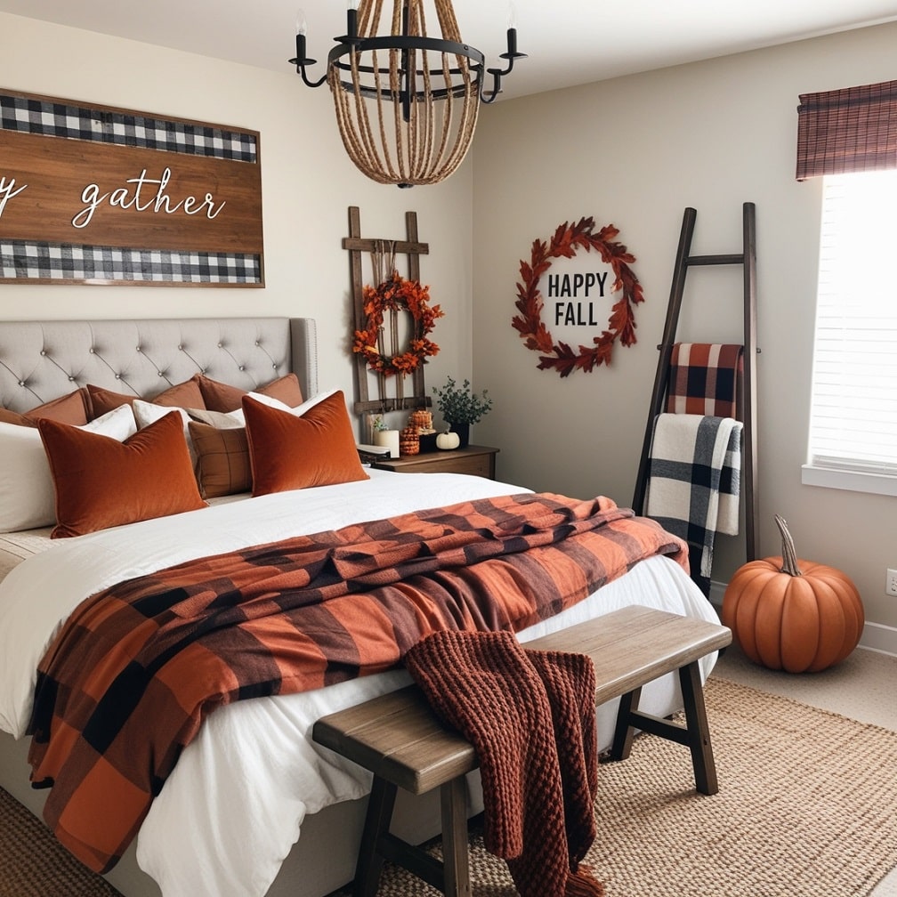 Cozy Gather Fall Bedroom