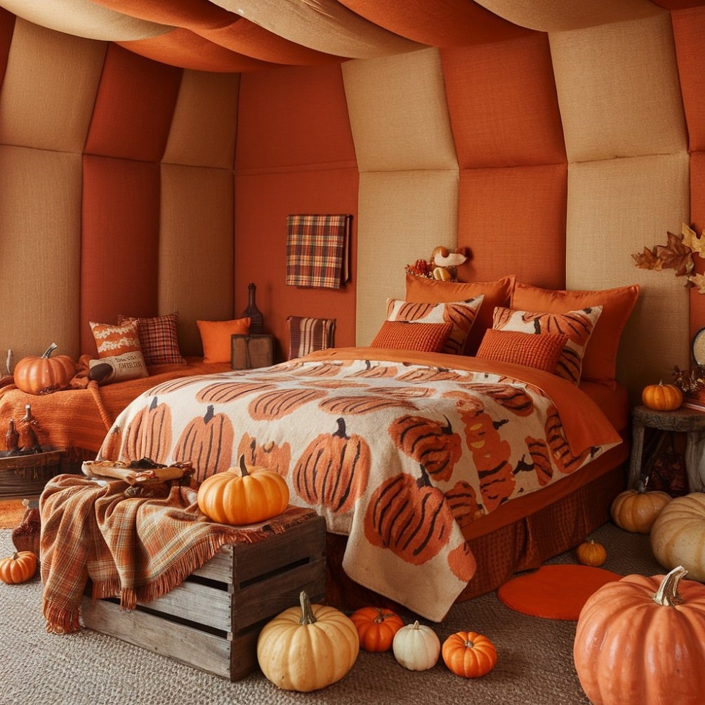 Cozy Pumpkin Patch Bedroom