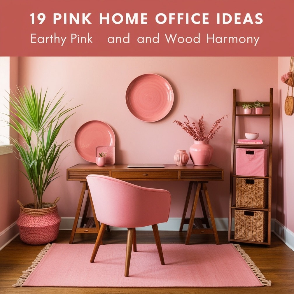 Earthy Pink and Wood Harmony