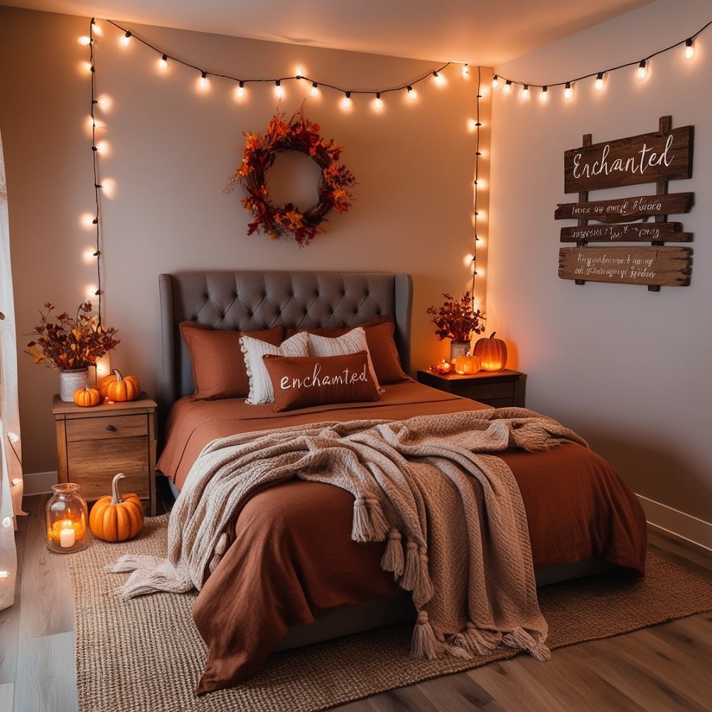 Enchanted Autumn Glow Bedroom