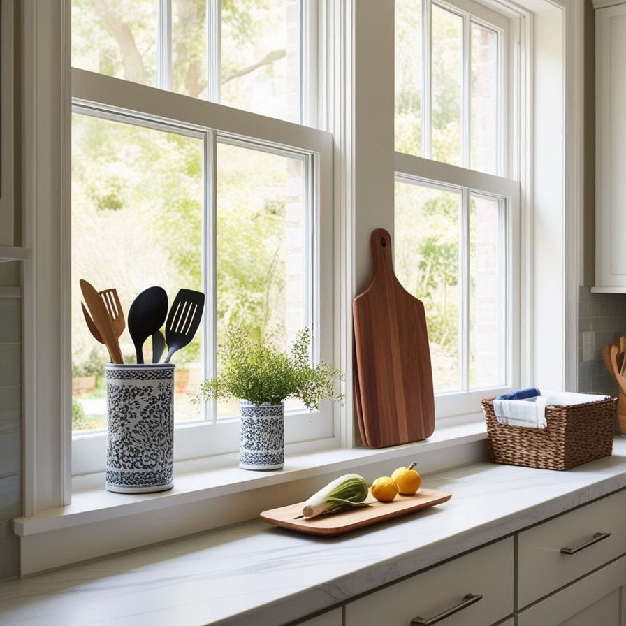 Functional Display, Kitchen Window Sill Ideas