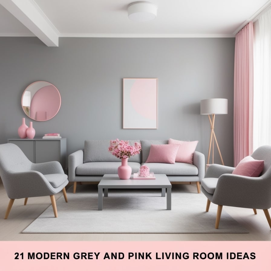 Grey and Pink Minimalist Decor