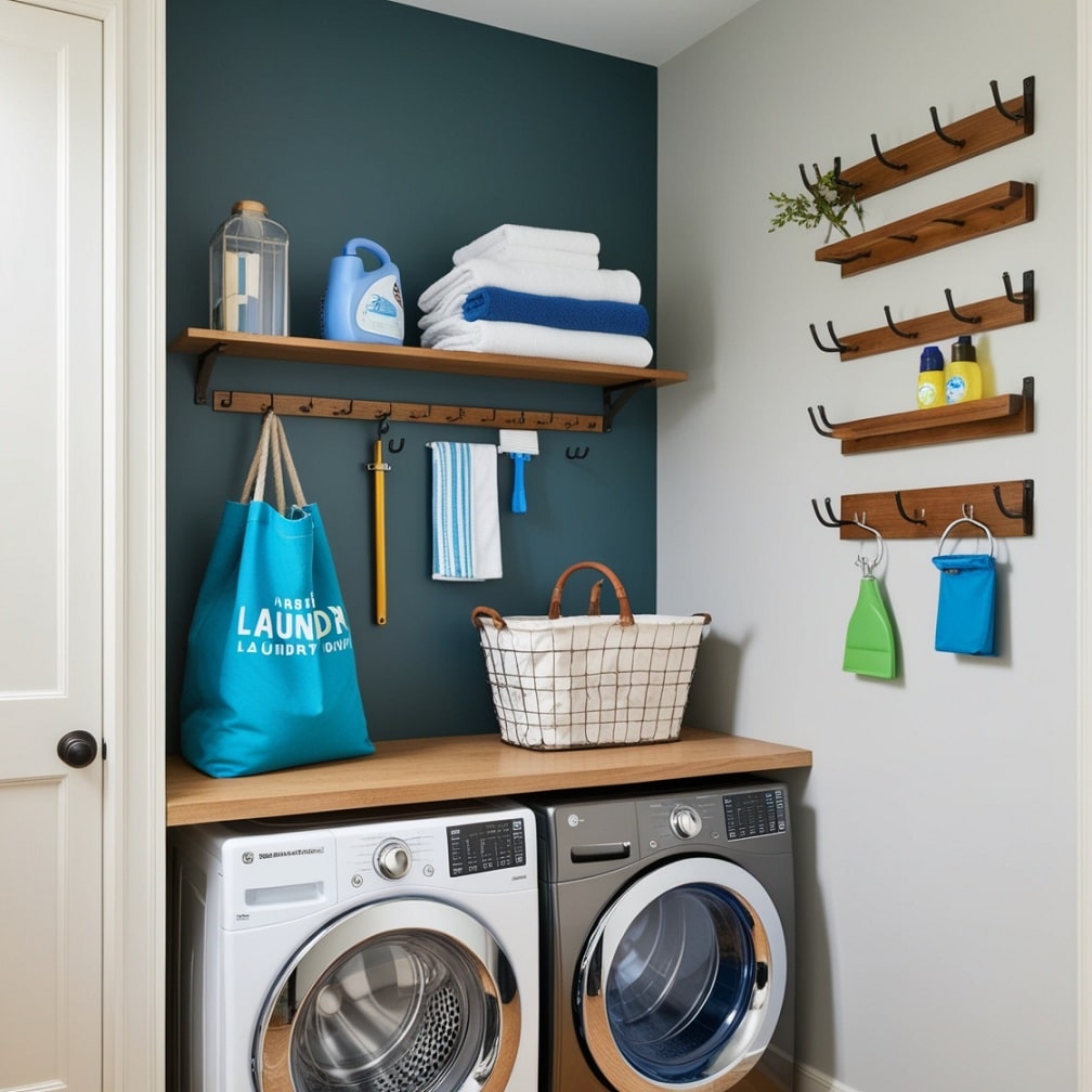 Hooks and Racks for Wall Organization