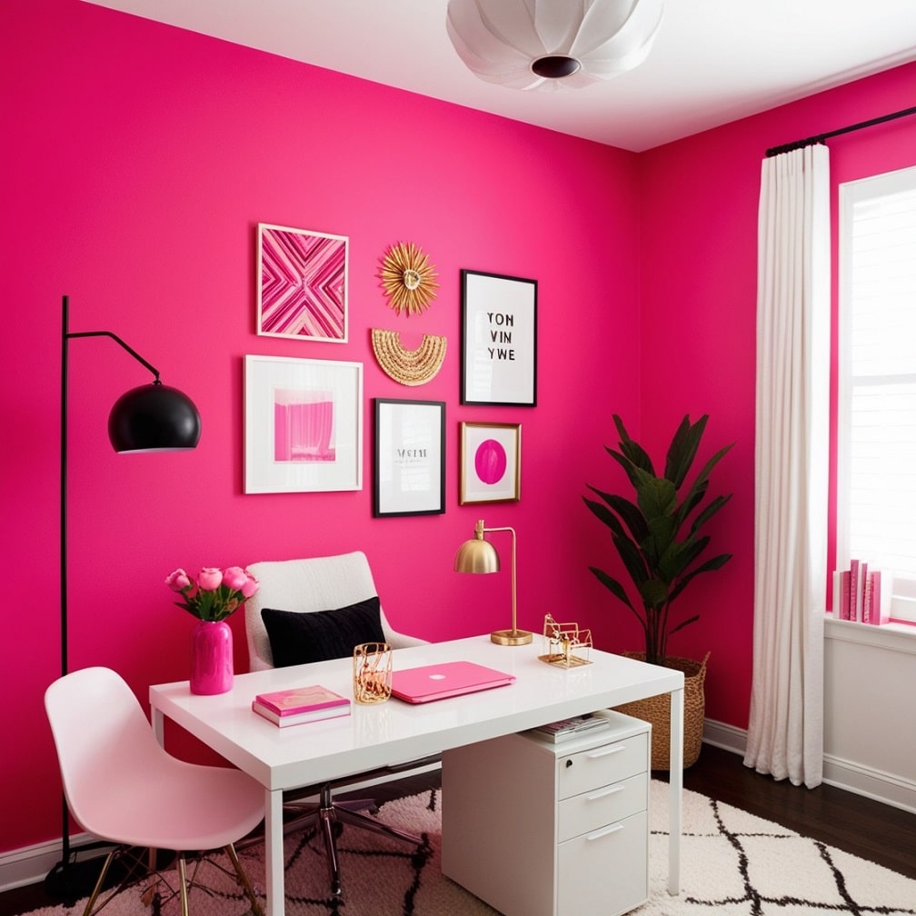 Hot Pink Accent Wall Power