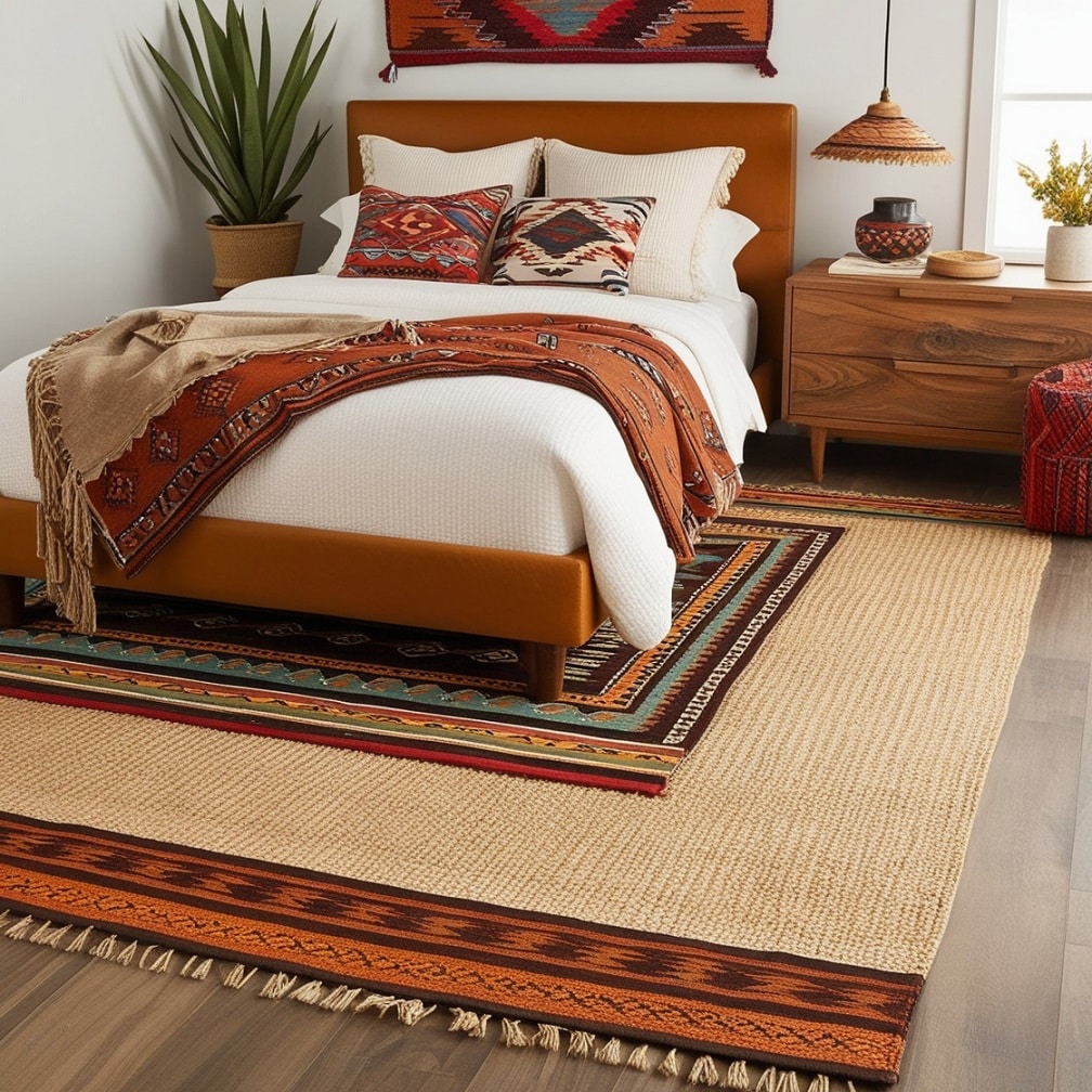 Layered Rugs for Depth and Texture