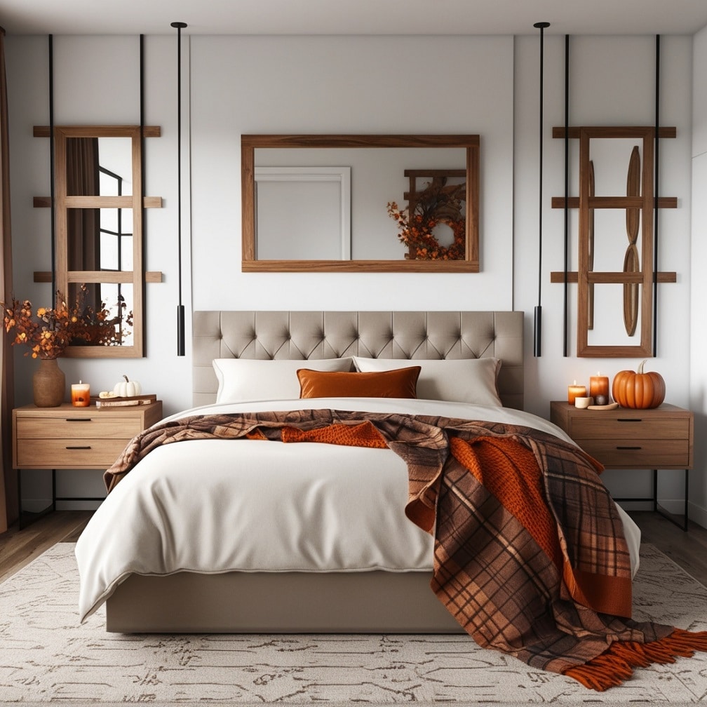 Modern Rustic Fall Bedroom