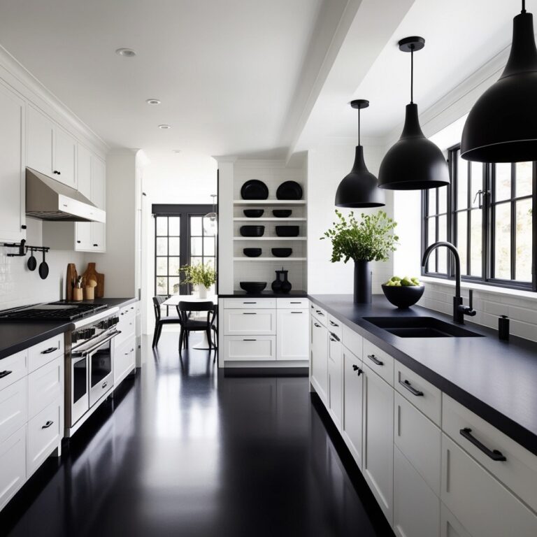 32 Stunning Black and White Kitchen Ideas You must Try - Home Pedos