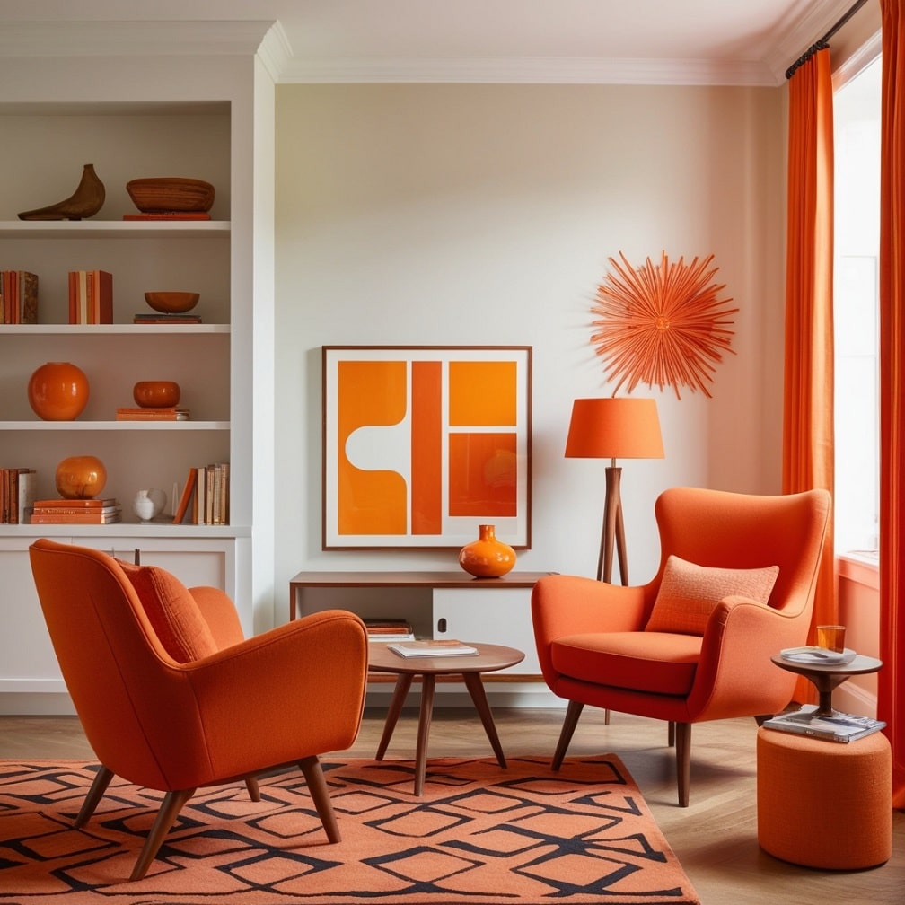 Orange Accent Chairs