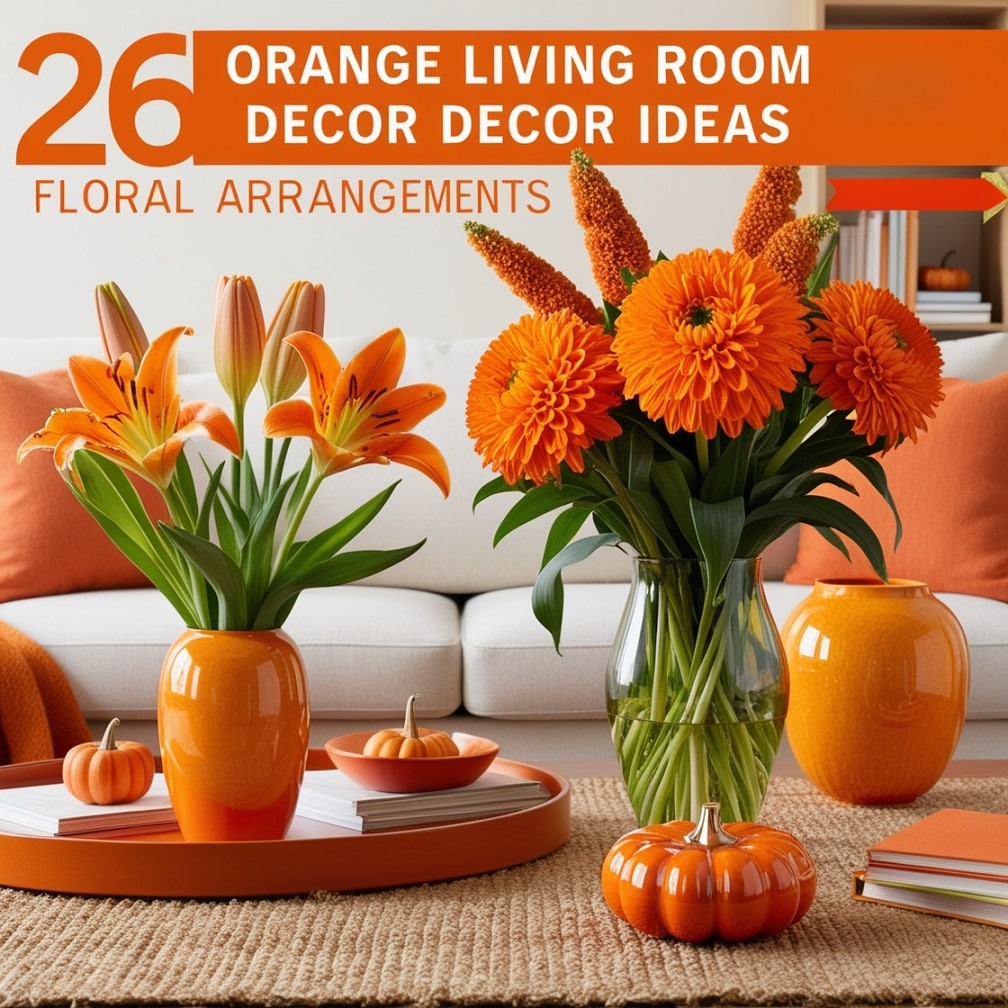 Orange Floral Arrangements