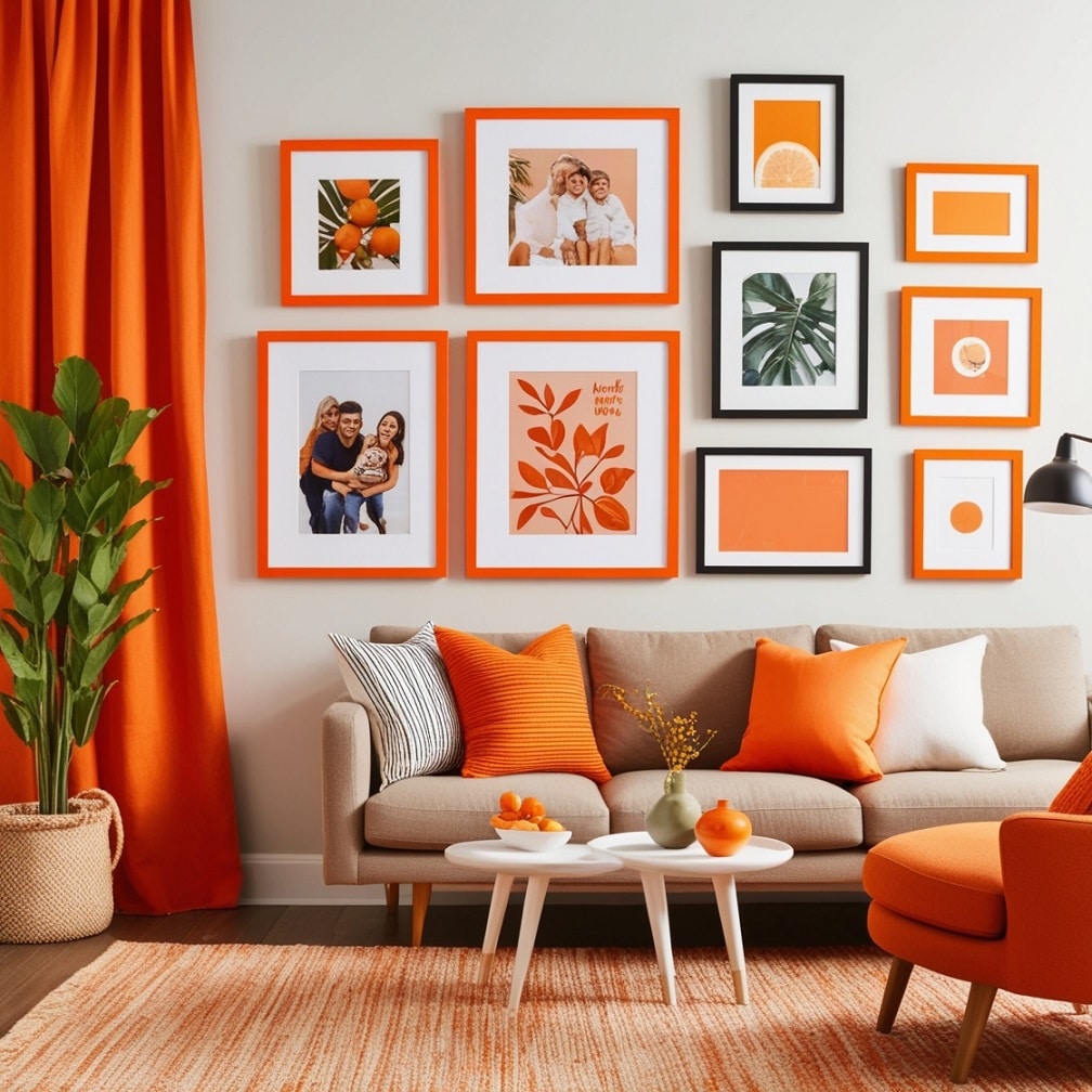 Orange Picture Frames