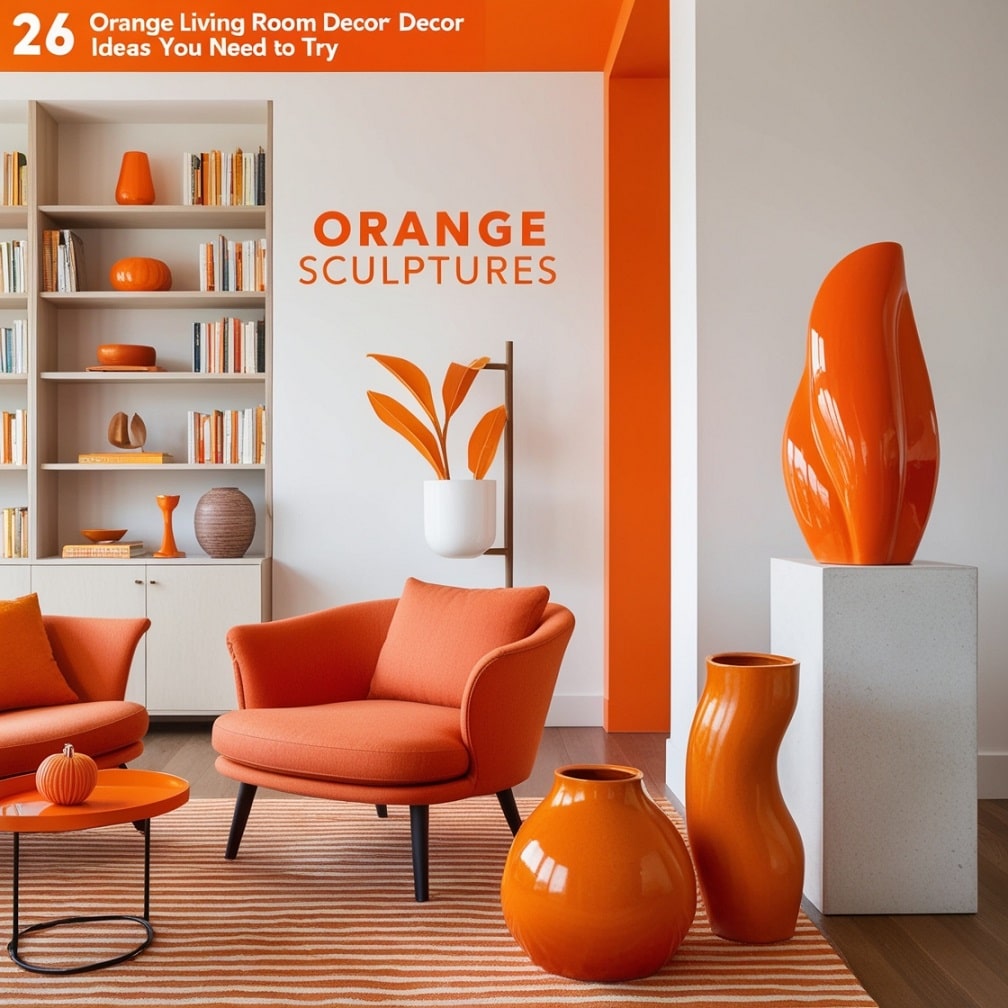 Orange Sculptures