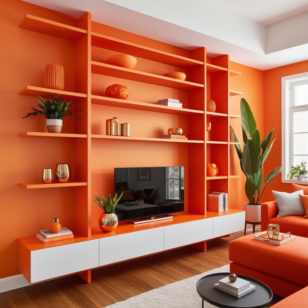 Orange Shelving