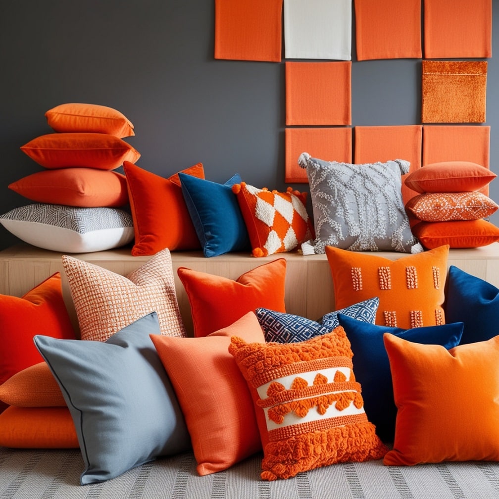 Orange Throw Pillows