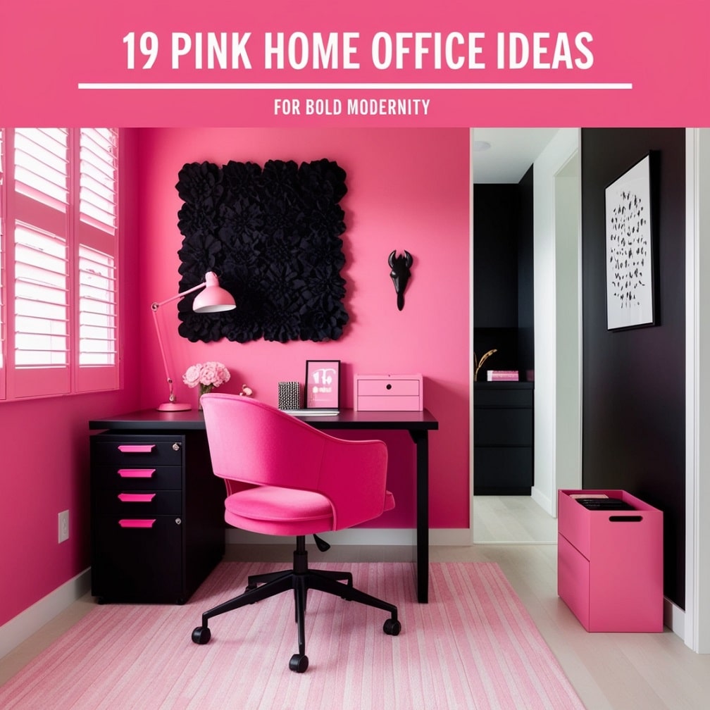 Pink and Black Contrast for Bold Modernity