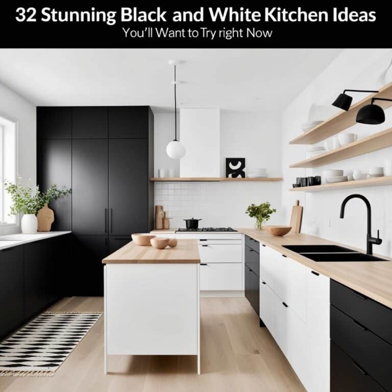 32 Stunning Black and White Kitchen Ideas You must Try - Home Pedos