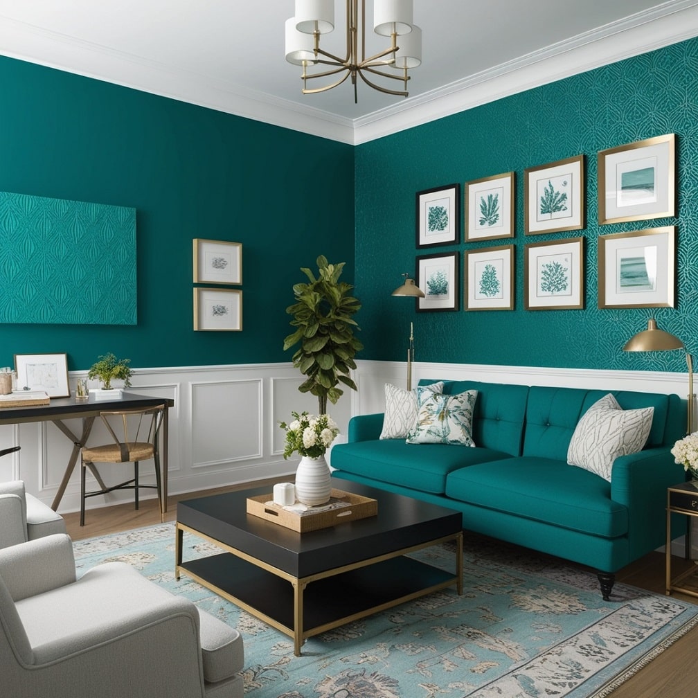 Teal Accent Wall: A Bold Statement