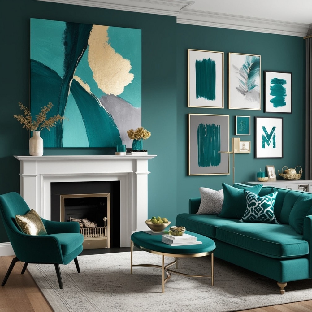 Teal Artwork: Creative Flair