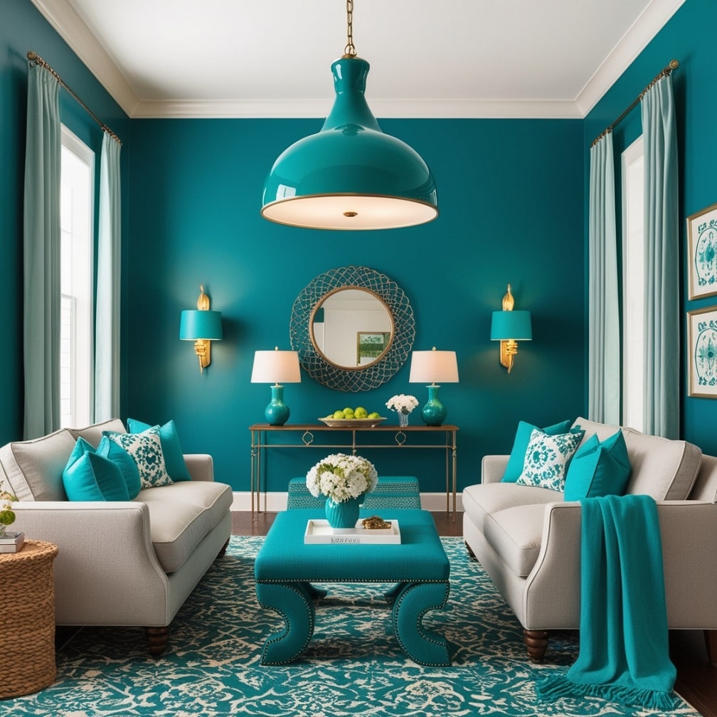 Teal Lighting Fixtures: Brighten the Room