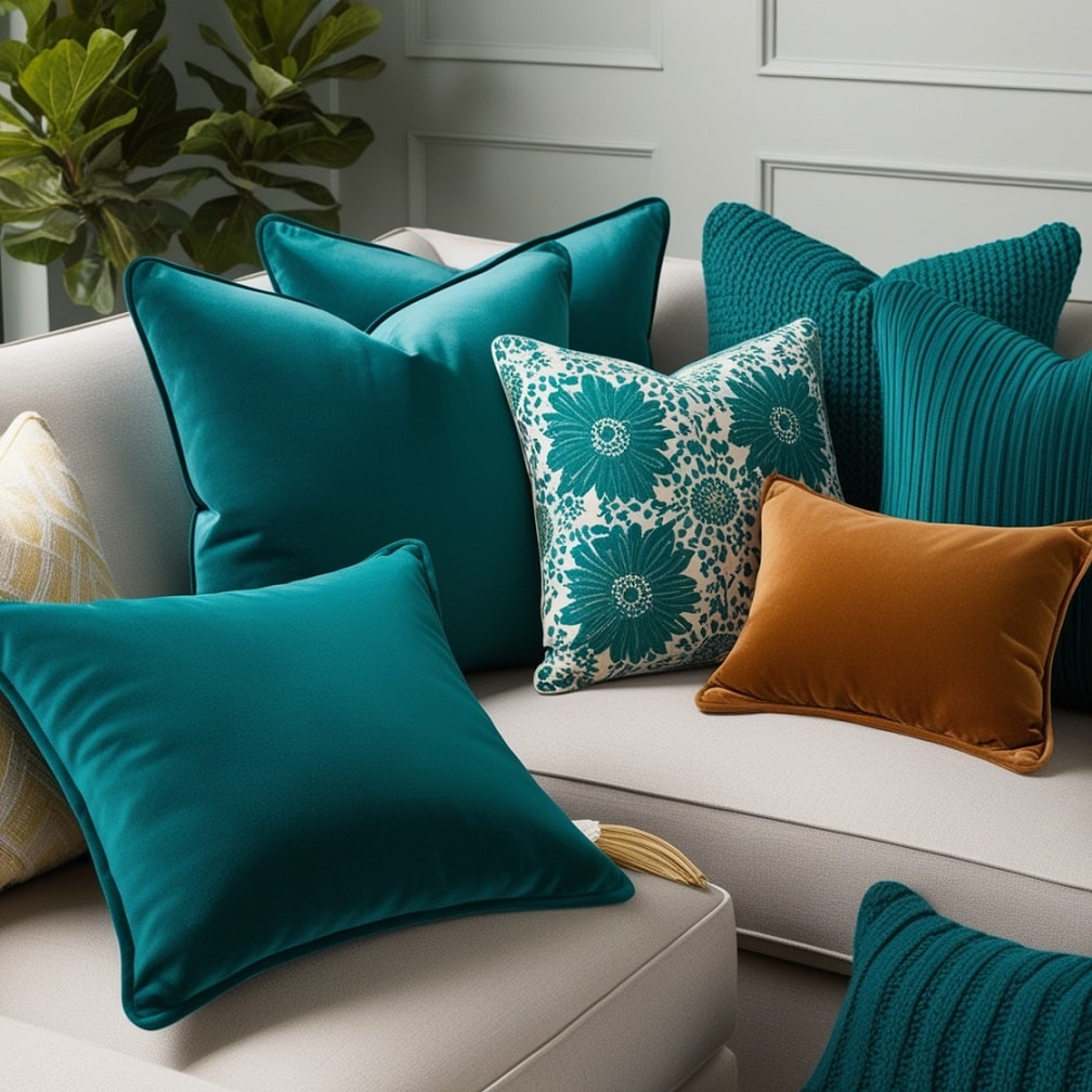 Teal Throw Pillows: Simple Yet Impactful