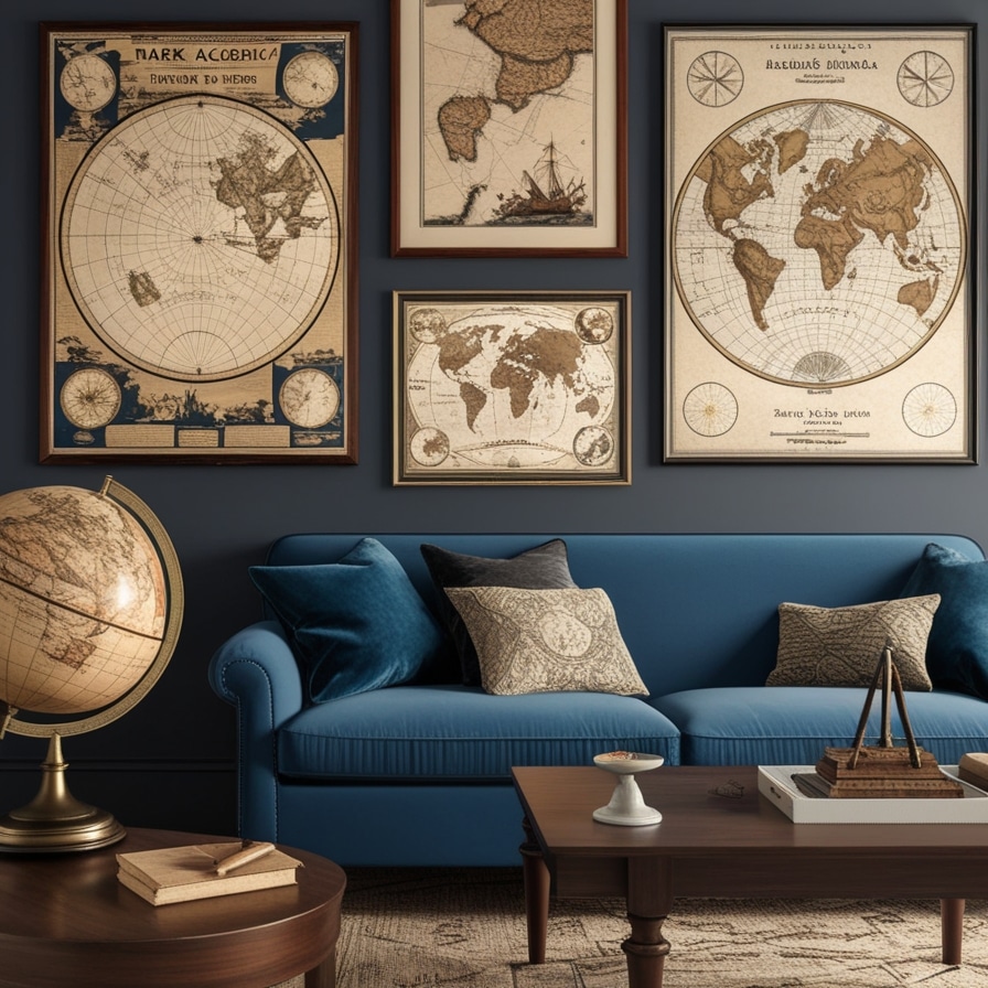 Vintage Globes and Maps