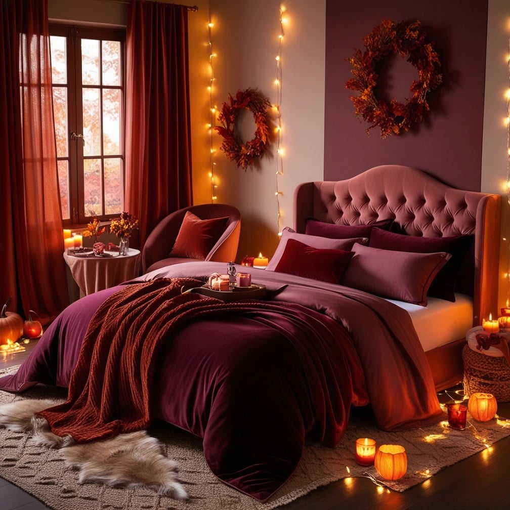 Warm Autumn Romance Bedroom