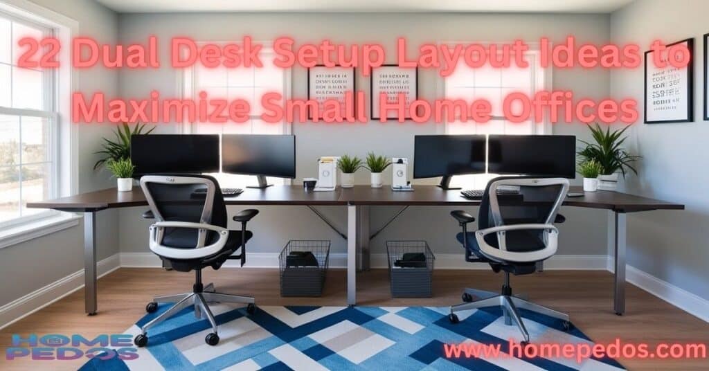 22 Dual Desk Setup Layout Ideas to Maximize Small Home Offices