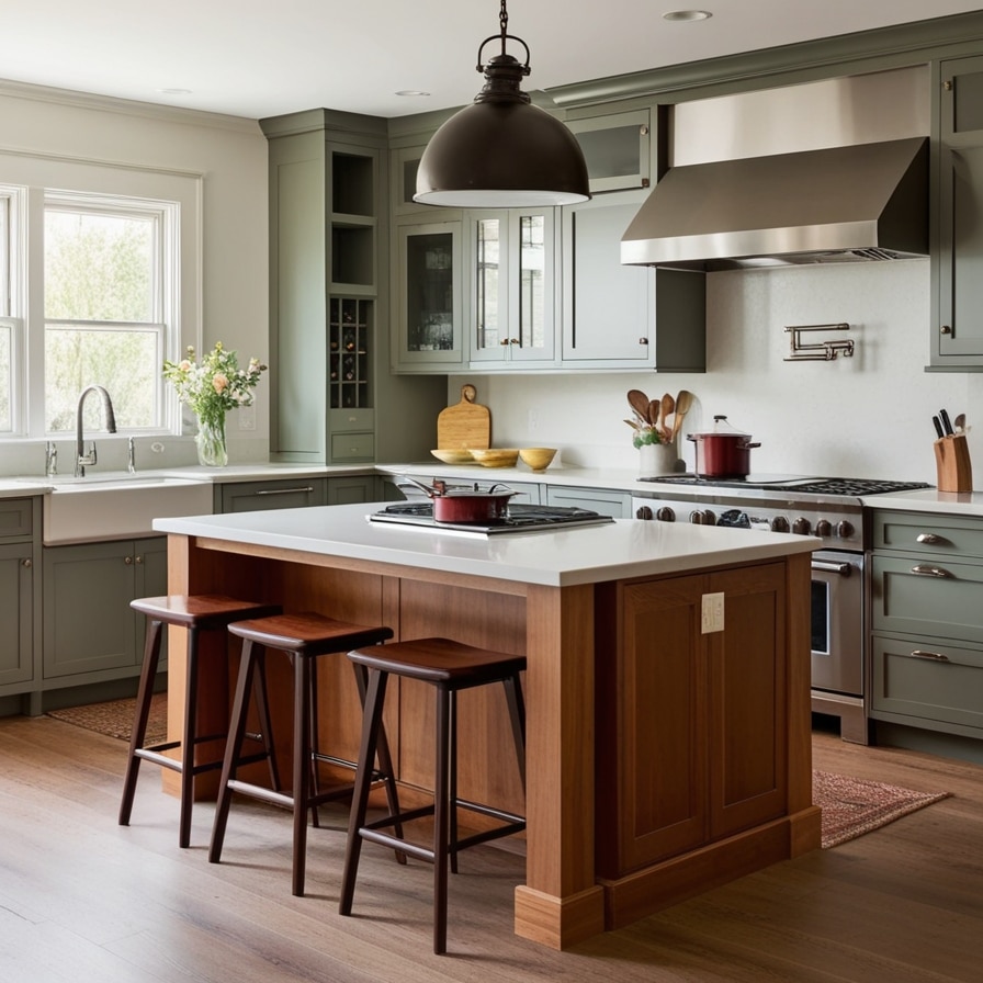 Add a Cooktop to Maximize Utility in L-shaped kitchen island